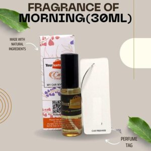 Car Perfume Spray Air Freshener with High Absorbent Hanging diffuser Tag | With Organic Ingredients and Natural Fragrance (30ml)