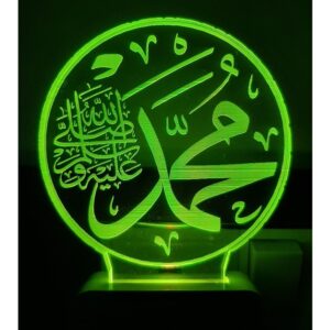 7 Color Changing 3D LED Night lamp with Plug for Living Room