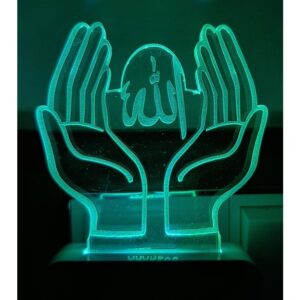 7 Color Changing 3D LED Night lamp with Plug for Living Room