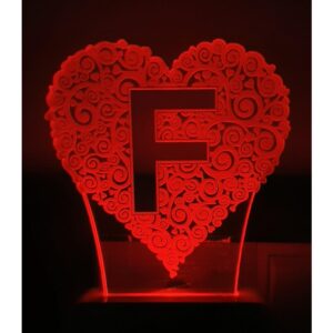 7 Color Changing 3D LED Night lamp with Plug for Living Room