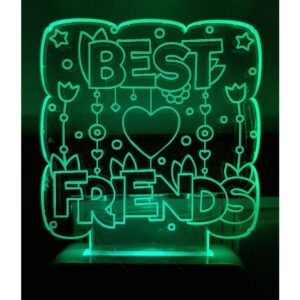 7 Color Changing 3D LED Night lamp with Plug for Living Room