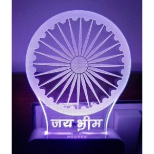 7 Color Changing 3D LED Night lamp with Plug for Living Room