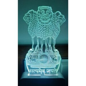 7 Color Changing 3D LED Night lamp with Plug for Living Room